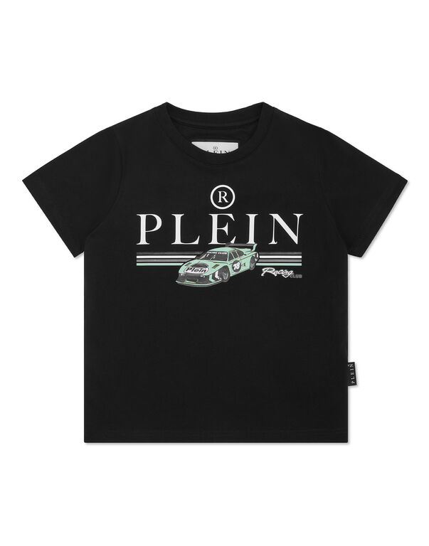 Jersey T-shirt Round Neck SS Cars Racing black/turquoise
