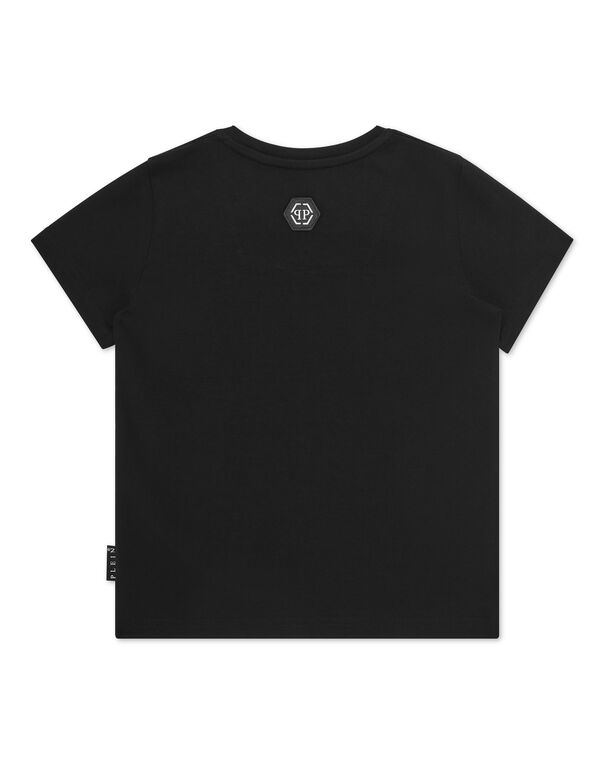T-shirt Round Neck SS Patches black