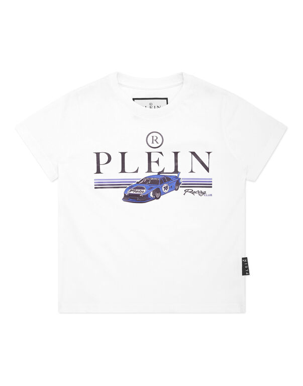 Jersey T-shirt Round Neck SS Cars Racing white