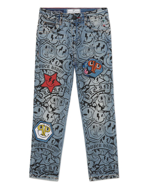 Denim Super Straight Cut Fit Trousers Smile Salt' N' Pepa