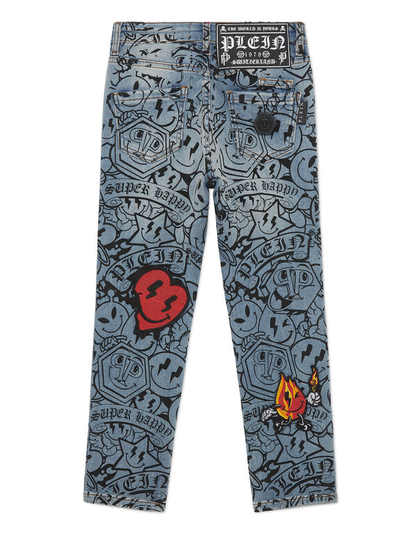 Denim Super Straight Cut Fit Trousers Smile Salt' N' Pepa