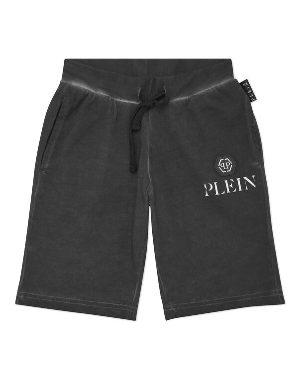 Jogging Shorts Basic Plein Old dye black