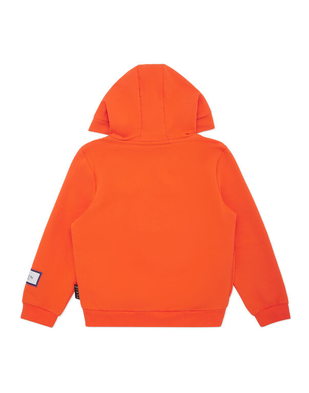 Hoodie Sweatshirt LS Cars Racing orange