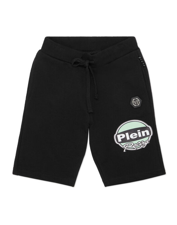 Baggy Fit Shorts Racing Club black/turquoise
