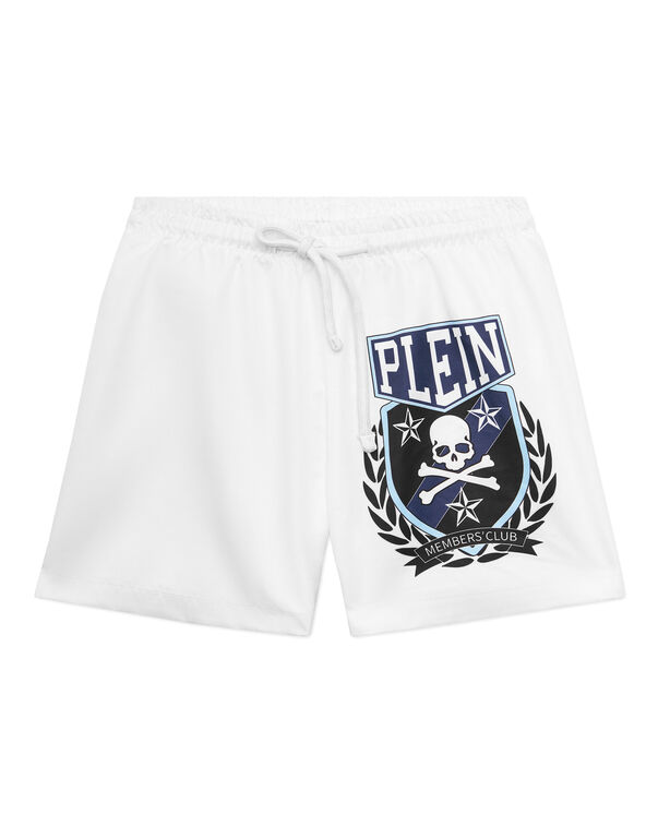 Swim Shorts Patches white