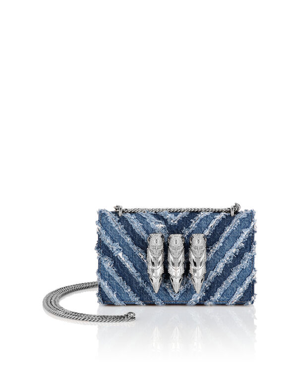 Denim Small Shoulder Bag middle blue