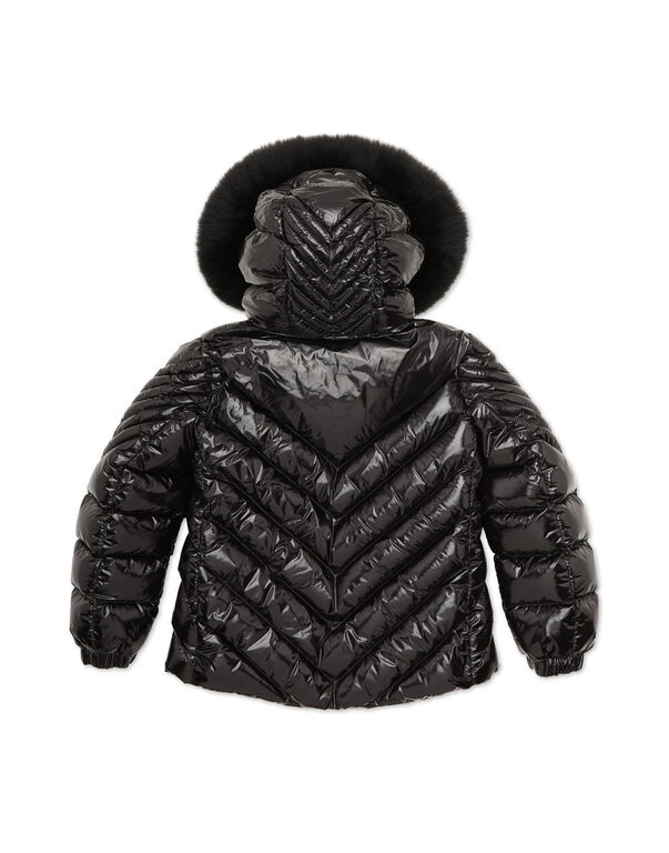 Puffer Fox Puffer Jacket Monogram black