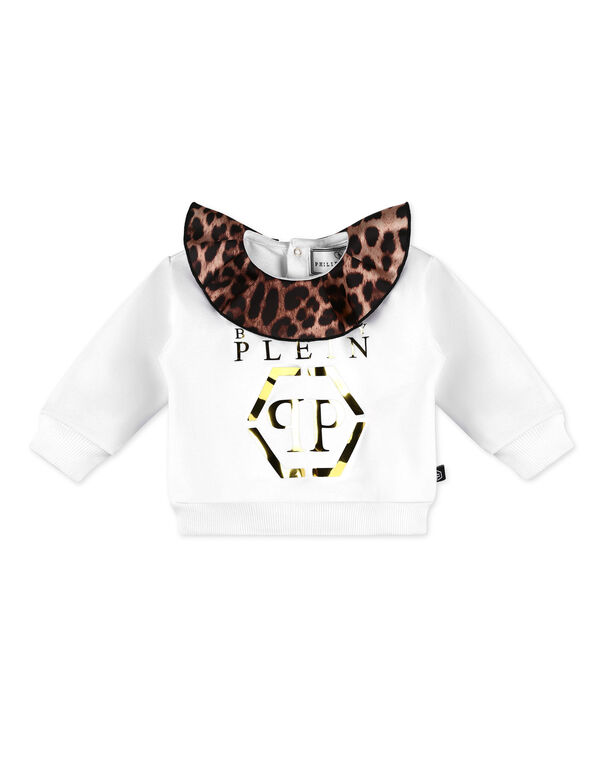 PLUSH SWEATER white