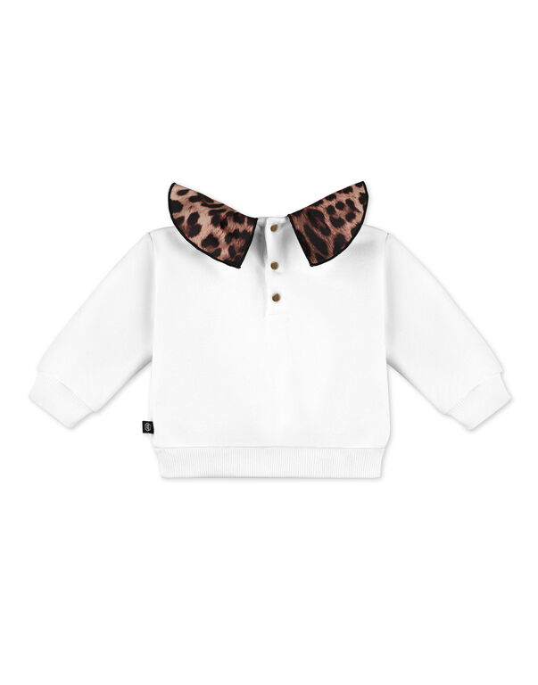 PLUSH SWEATER white