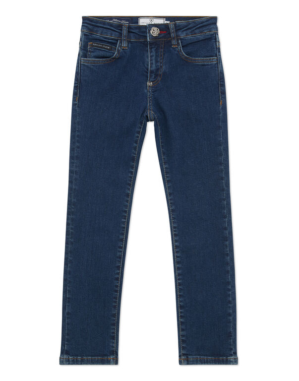 Denim Regular Fit Trousers DEEP SEA BLUE