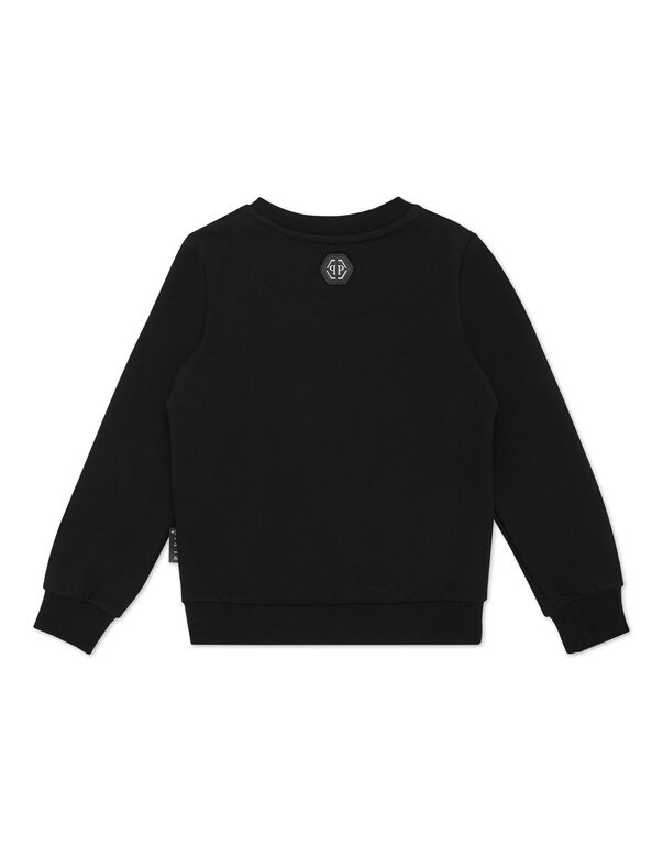 Sweatshirt Round Neck LS Smile black