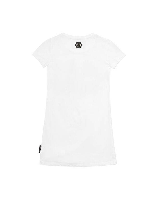 T-shirt Short Dresses Kiss Plein white
