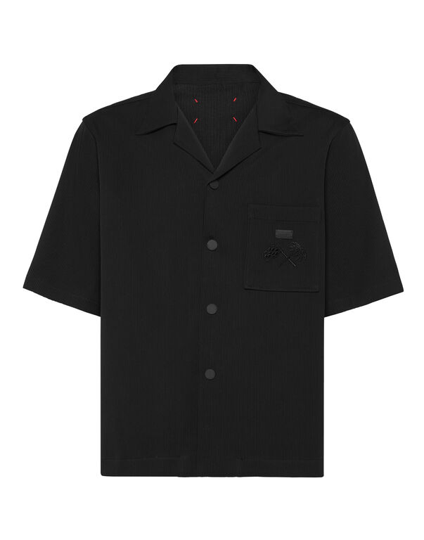 Bowling Shirt SS Racing Club black