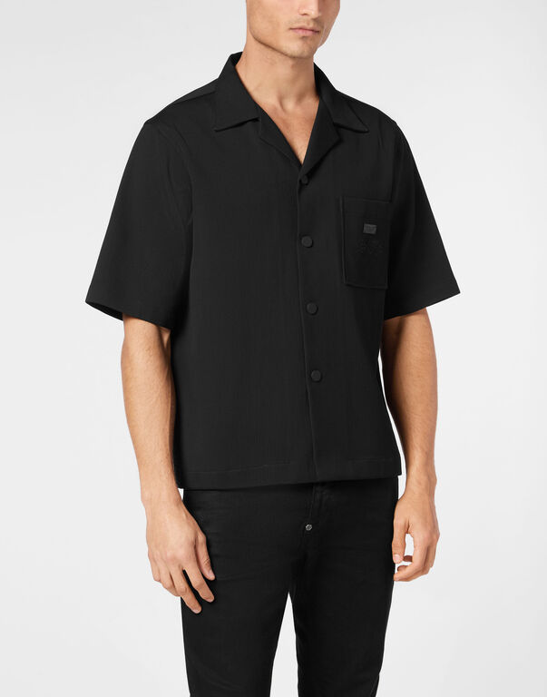 Bowling Shirt SS Racing Club black