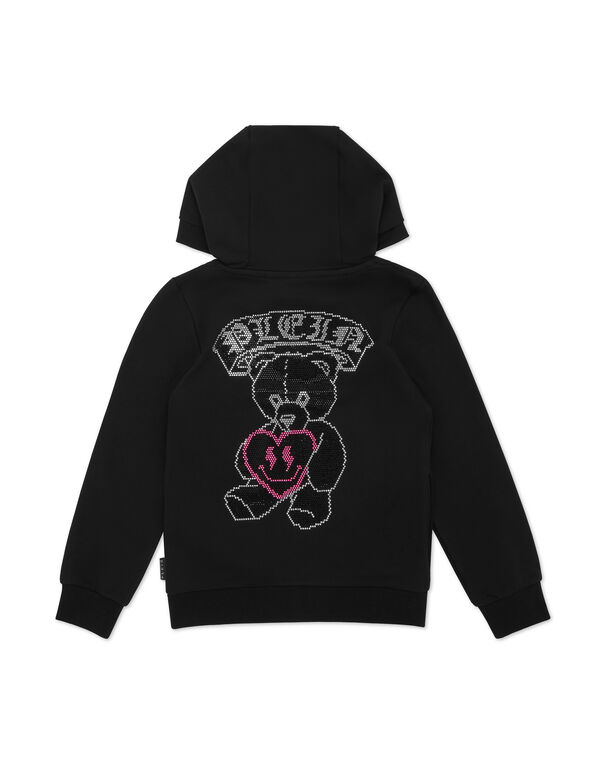 Hoodie Sweatjacket Teddy Bear black