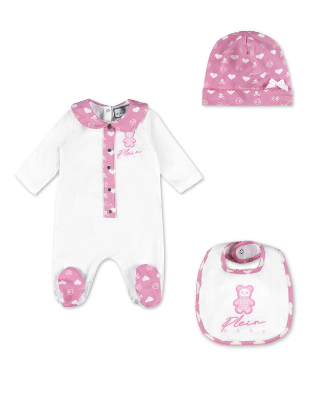 BABYGROW+BIB+HAT white
