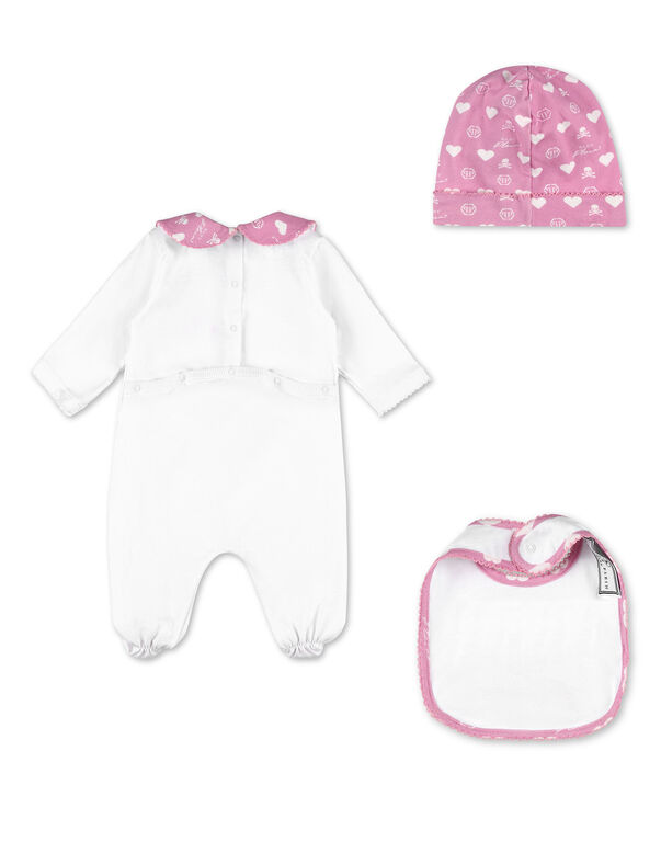 BABYGROW+BIB+HAT white