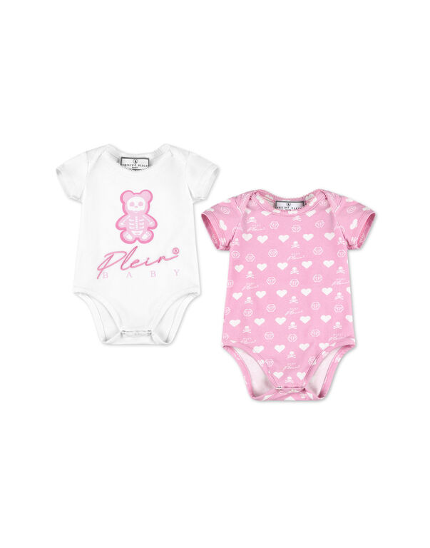 BODYSUITS SET white / rose