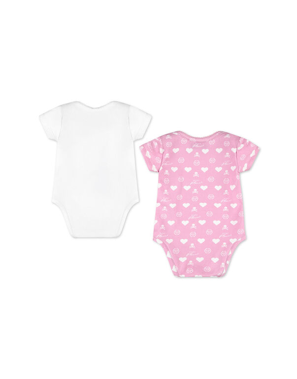BODYSUITS SET white / rose