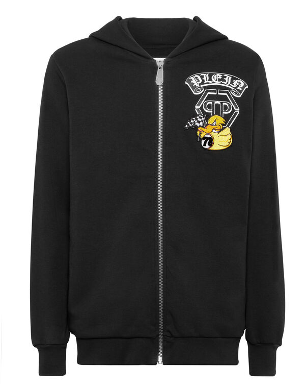 Sweatjacket Gothic Duck black