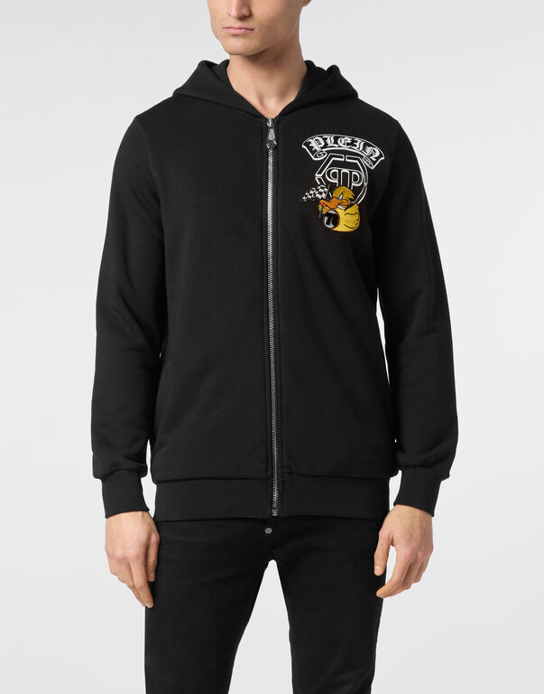 Sweatjacket Gothic Duck black