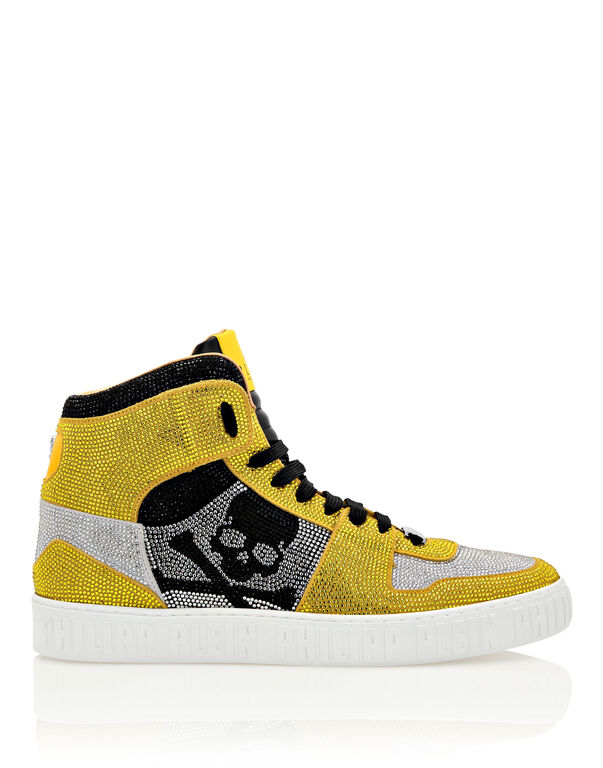 NOTORIOUSHI-TOP with Crystals crystal+yellow