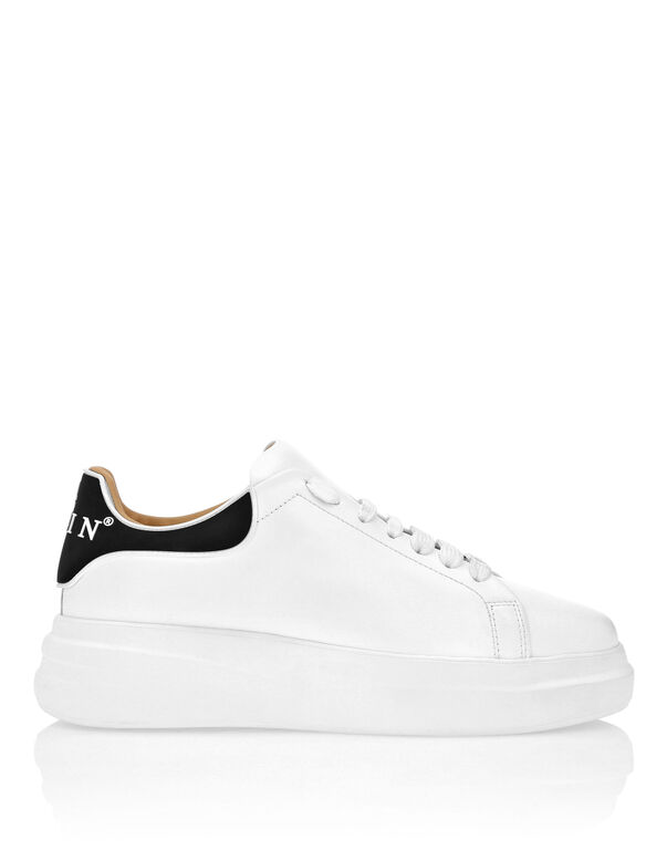 Leather Low-Top Sneakers Megastar white