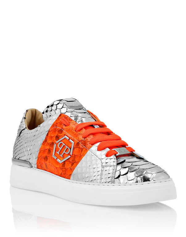 Python Lo-Top Sneakers Orange/Silver