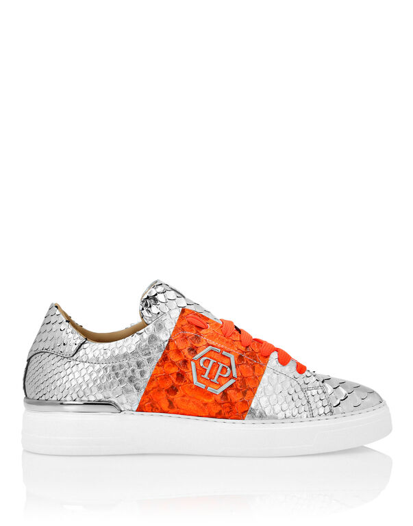 Python Lo-Top Sneakers Orange/Silver
