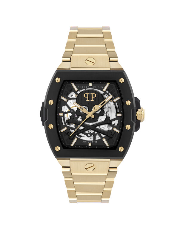 Stainless Steel THE $KELETON 2.0 Watches Gold+Black