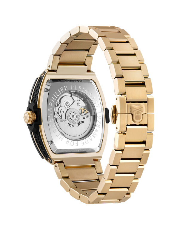 Stainless Steel THE $KELETON 2.0 Watches Gold+Black