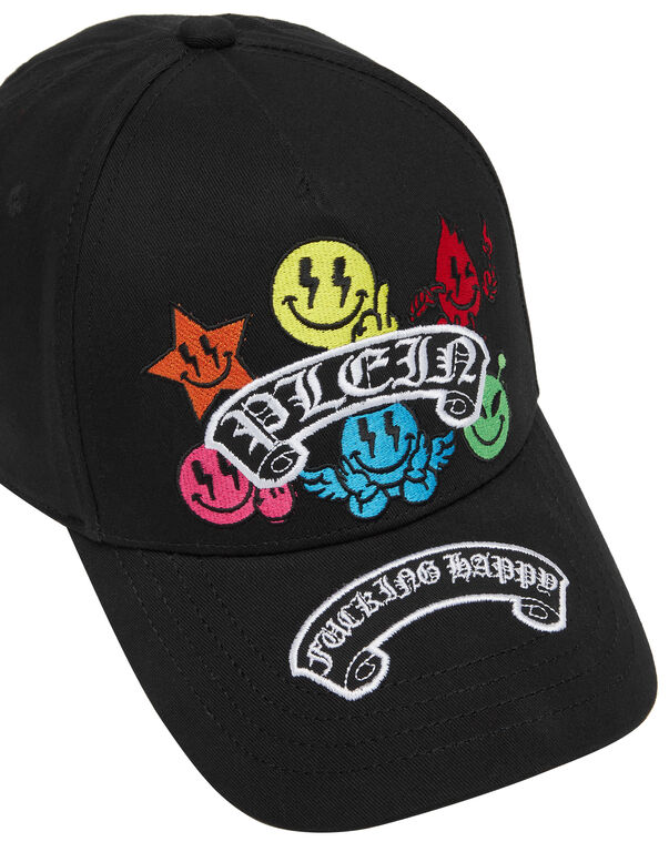 Baseball Cap Smile black