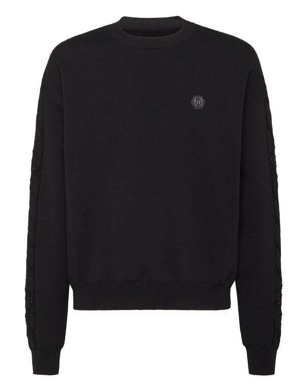 Pullover Round Neck Long-Sleeve black