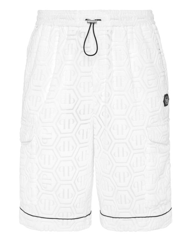 Short Trousers Monogram white