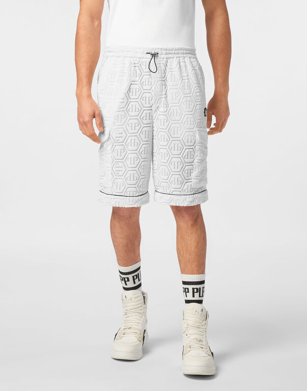 Short Trousers Monogram white