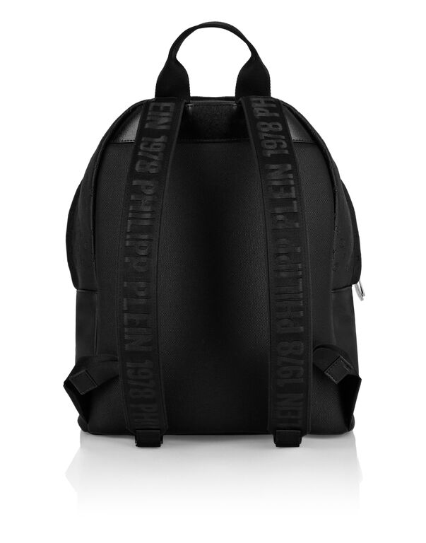 Backpack Saffiano Leather Monogram black