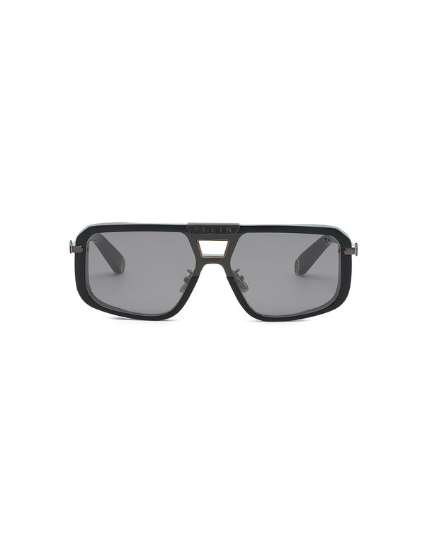 Sunglasses Rectangular Plein Legacy + NFT black / gold