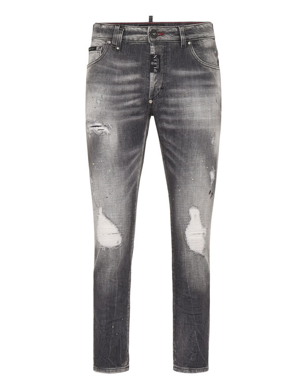 Denim Skinny Fit Trousers Fog Grey