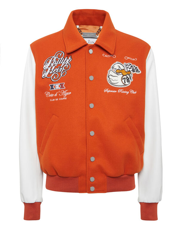 Coster College Bomber Jacket PP Duck orange
