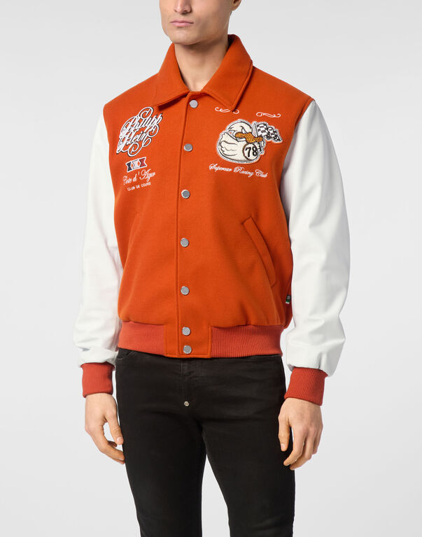 Coster College Bomber Jacket PP Duck orange