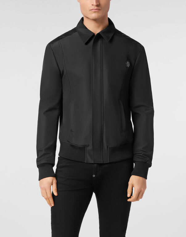 Bomber Jacket Elaphe Inserts black