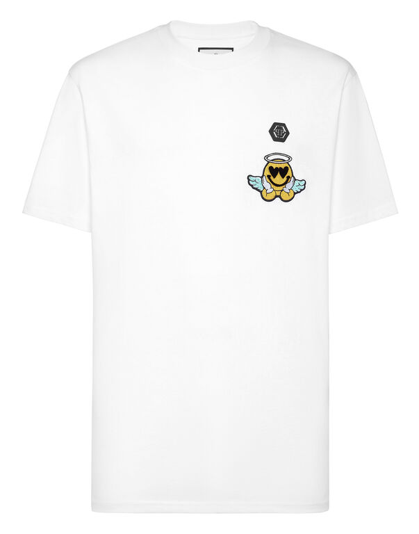 JerseyT-shirt Round Neck SS Smile white