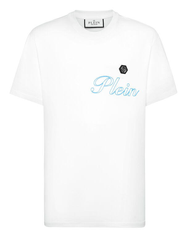Jersey T-shirt Round Neck SS white/middle blue