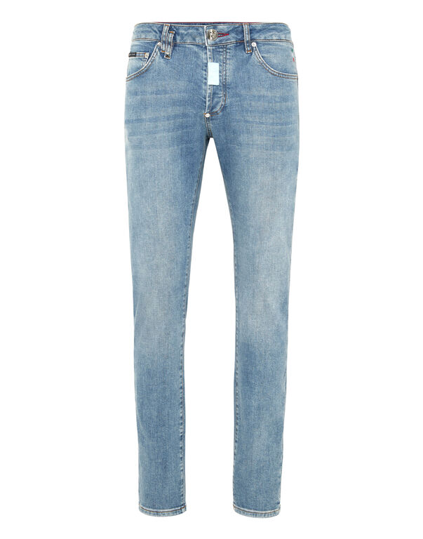 Denim Super Straight Cut Fit Trousers Hexagon