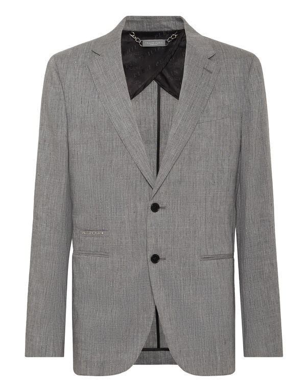 Linen Blazer grey
