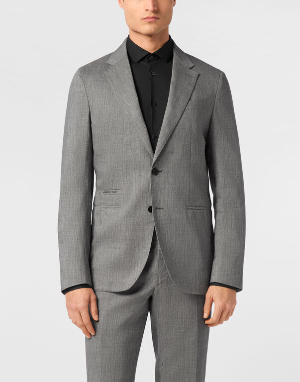Linen Blazer grey