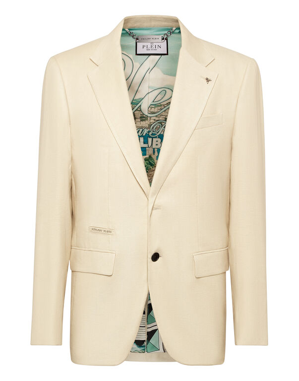 Light Gabardine Blazer Flicky Fit Off White