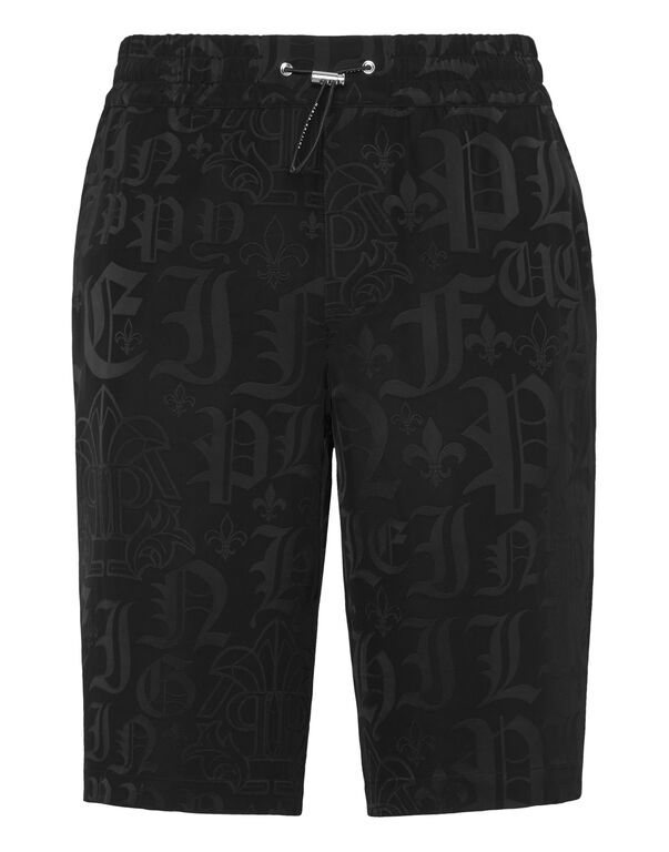 Jacquard Cool Kid Shorts Monogram black