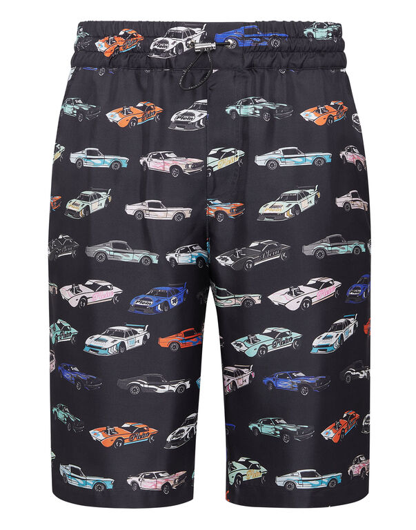 Silk Cool Kid Shorts Cars Racing black / multicolored