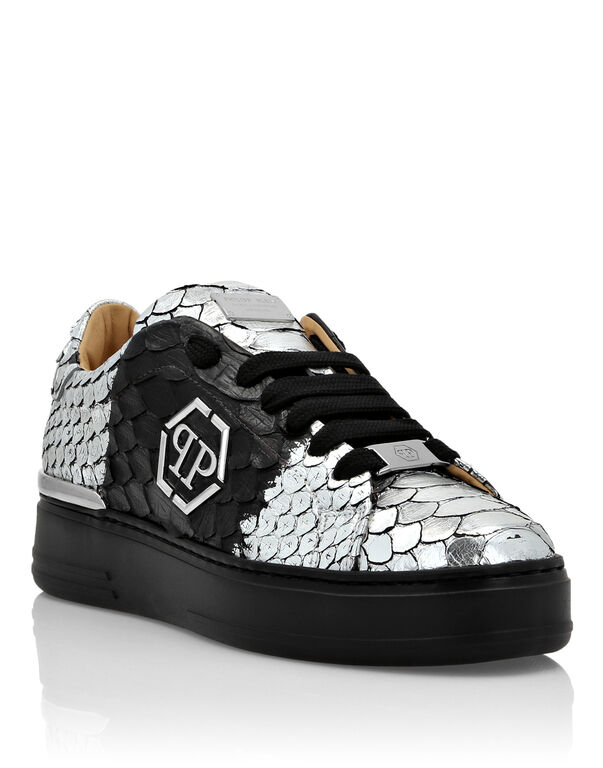 Python Lo-Top Sneakers black/silver
